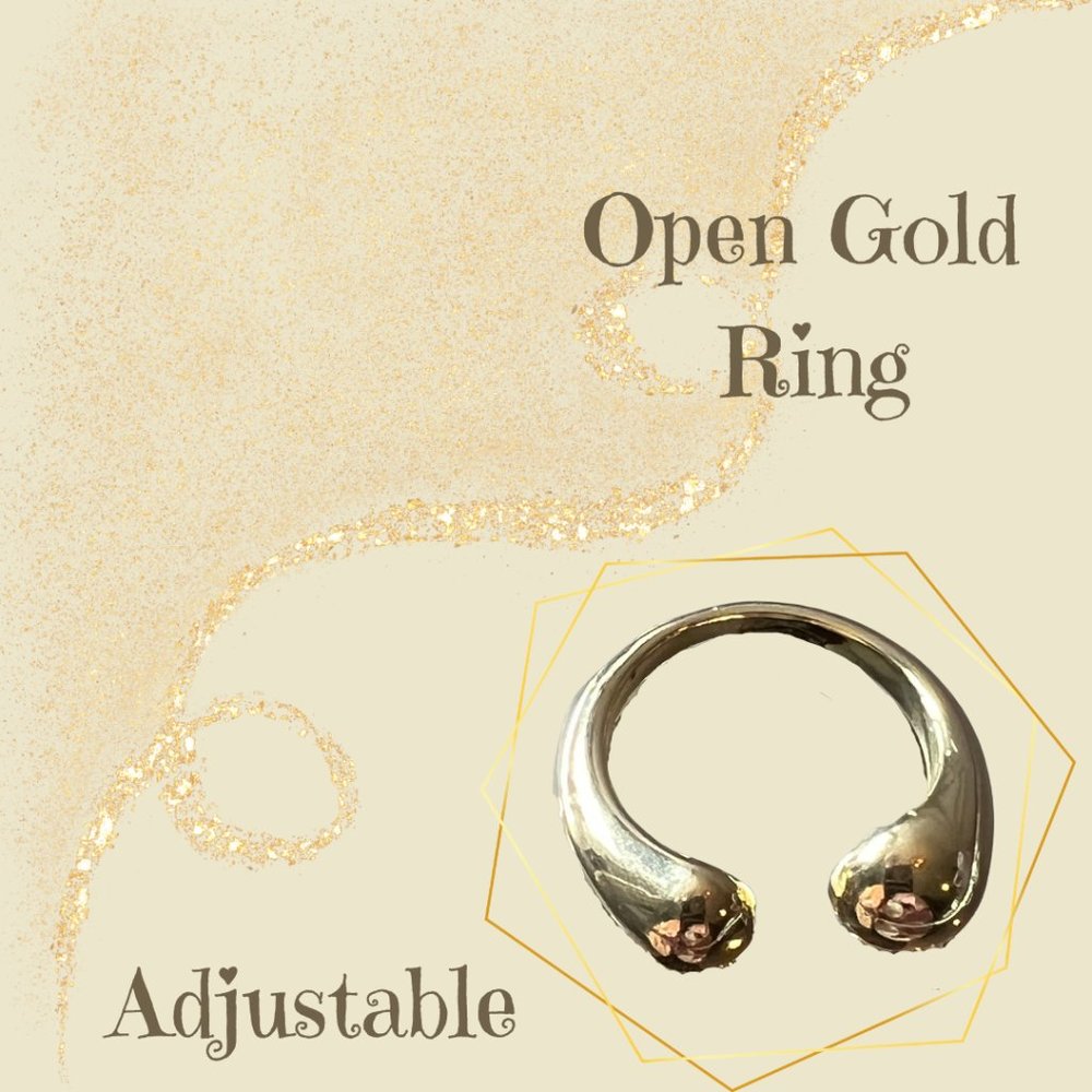 4/$20 Open Gold Plated Ring NWT